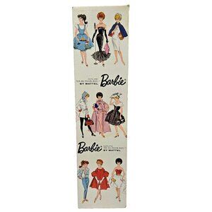Vintage 1962 Mattel Barbie Doll Blonde Ponytail Empty Box Only 850 Read